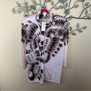 Chico’s lightweight Zip-up jacket Sz 3 NWT